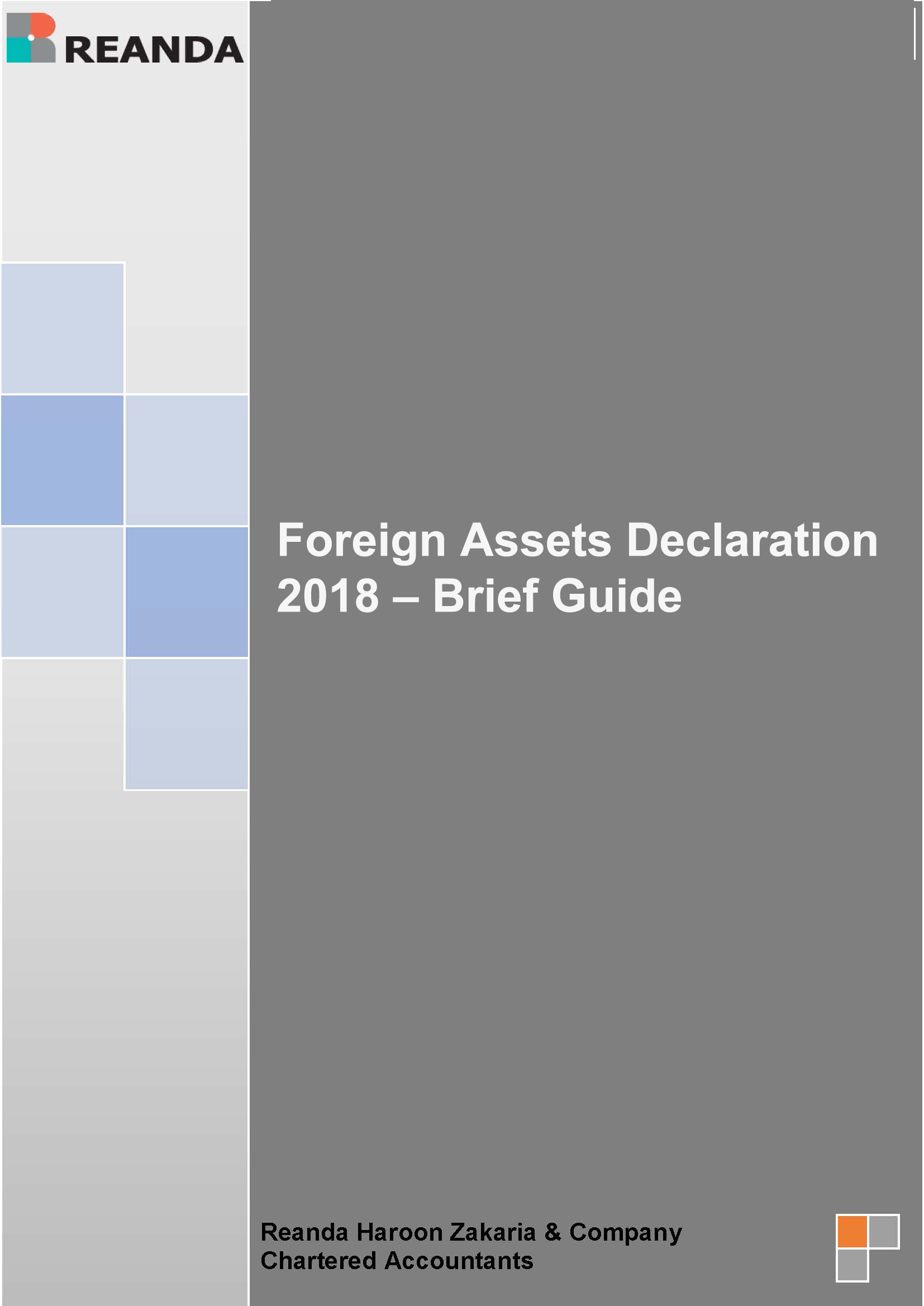 Foreign Assets Declaration 2018-Brief Guide