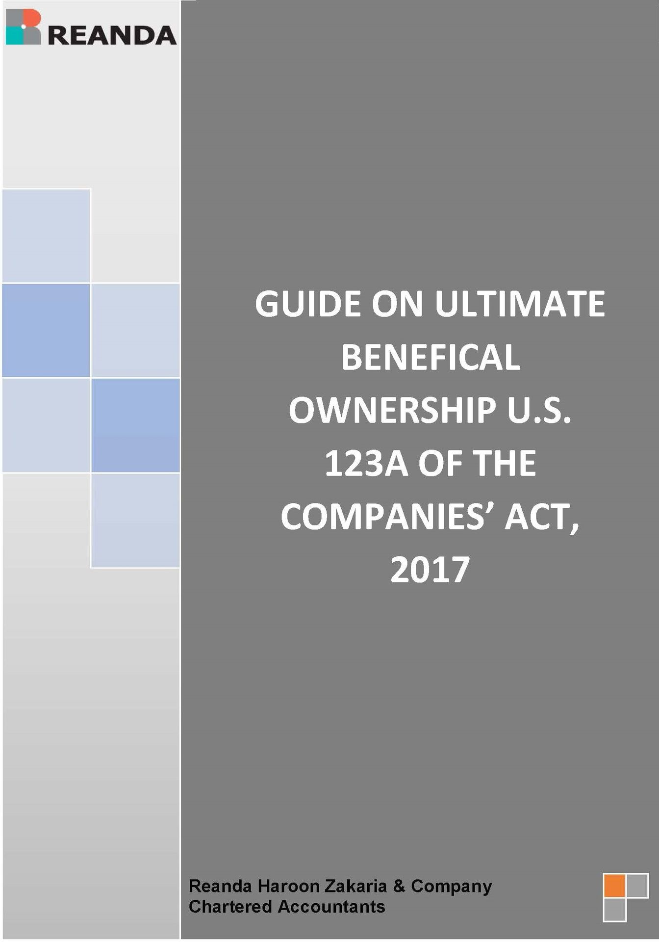 Guide on Ultimate Benefical Ownership U.S.123A of The Companies' Act, 2017