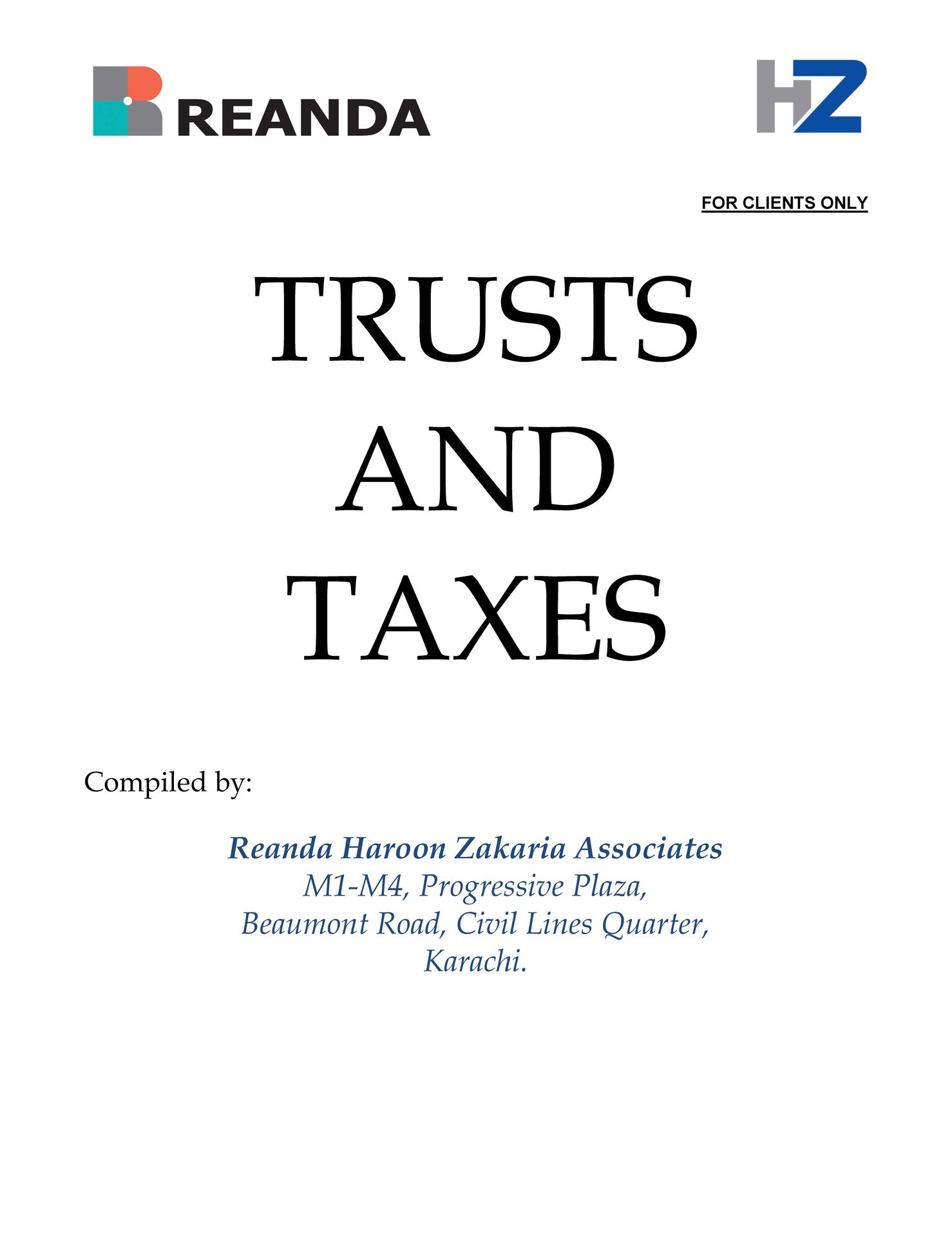 Trusts and Taxes